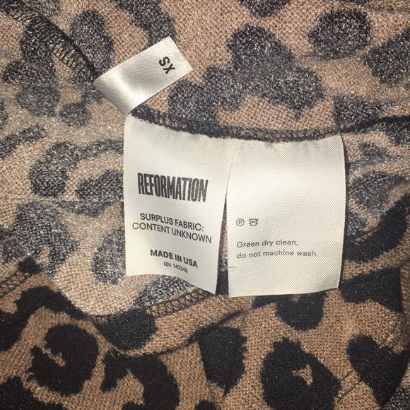 SOLD! ❤️ Reformation Izzy Leopard/Cheetah Dress - Picture 7 of 8